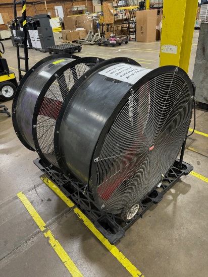 Lot of 2 36" Drum Fans