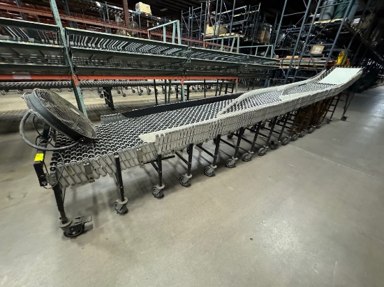 BestFlex Expandable Metal Skate Wheel Conveyor w/ Utility Blower, Fan & Cooling Schute