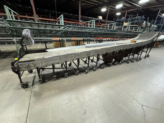 BestFlex Expandable Metal Skate Wheel Conveyor w/ Utility Blower, Fan & Cooling Schute