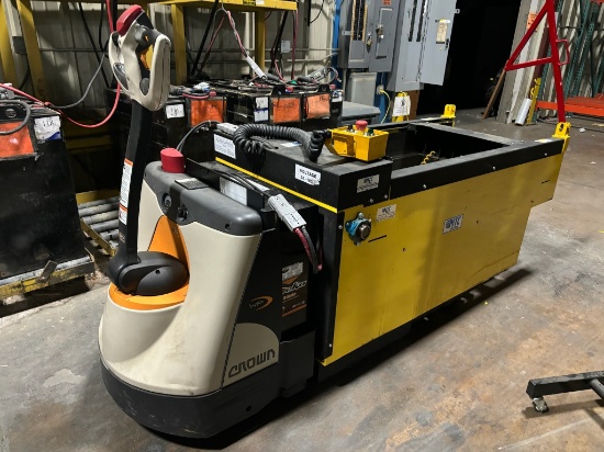 Loc: 11. Crown Electric Pallet Jack w/attached Battery Puller