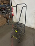 3-Step Rolling Safety Ladder