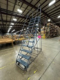 12-Step Rolling Safety Ladder