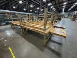 Lot of 9 Wood Workbench Tables