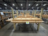 Lot of 10 Wood Workbench Tables
