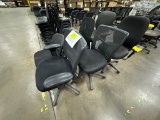 Lot of 6 Asst'd Back Rolling Office Chairs