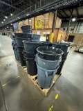 Lot of (2) Pallets of Asst'd Trash Cans