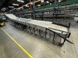 BestFlex Expandable Metal Skate Wheel Conveyor w/ Utility Blower & Cooling Schute