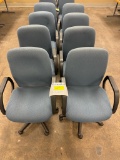 Lot of 8 Rolling Task Chairs