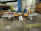 Lot of (2) Central Brand Carton Sealing Tape Systems, (6) Pallets of Corrugated Boxes - Sizes Spe...