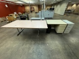 Lot of 2 Tables / Desk / File Cabinet