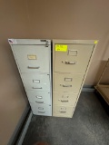 Lot of 2 Asst'd 4-Drawer File Cabinets