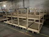 Loc: 2. Tan Metal Rolling Carts w/Brake