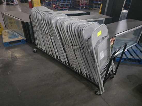 23-40-20 - Lot of 30 Metal Folding Chairs