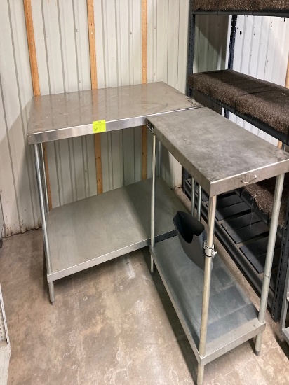 AERO, Stainless steel prep tables lot of 2