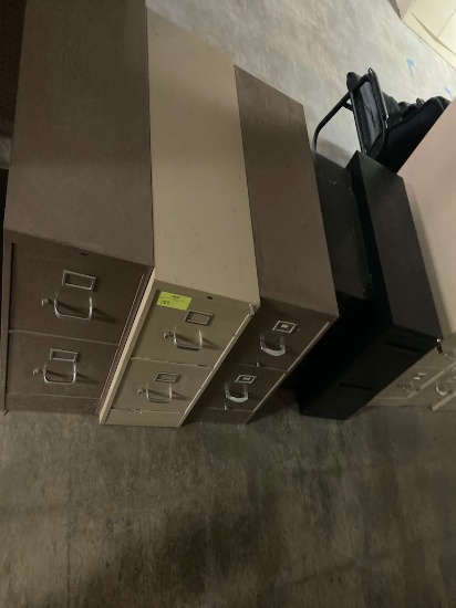 2 Drawers file cabinets b. lot of 5