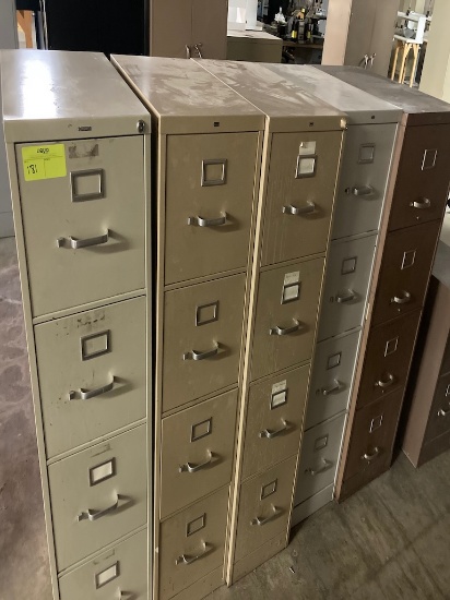 Hon 4 drawers file cabinets, lot of 5