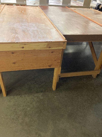 8ft wooden work bench