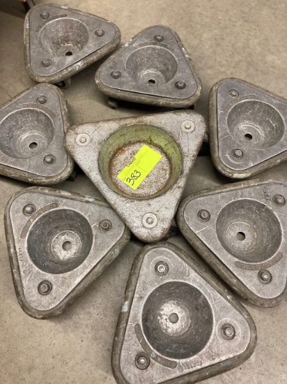 Set of 9 moving rollers