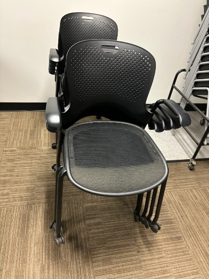 Stackable Chairs on wheels