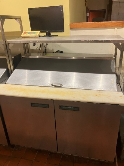 Delfield Prep Cooler with Double Shelf