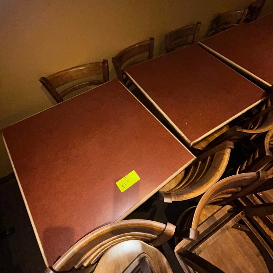 2 tables and 8 chairs
