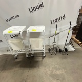 Soiled Linen Carts- Lot of 2 & Oxygen Carts- Lot of 2