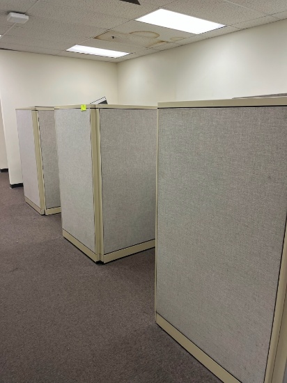 Office Furniture: 3 Cubicles, 3 Chairs