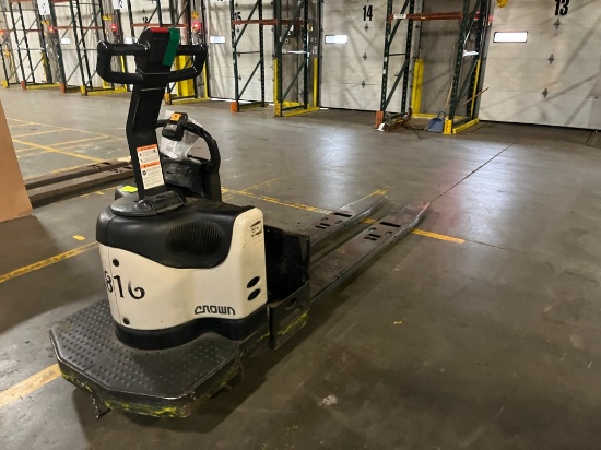 Crown Walkie Rider Electric Pallet Jack