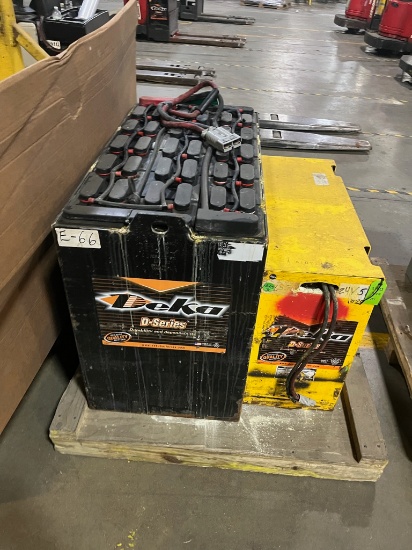 2qty Forklift Batteries 36v and 24v