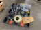 Assorted new motor, new hoses, and 1 doz. New Casters