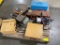 Assorted large boring head, milling machine head, Eron vise, micrometer attachment