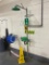 MacNaught retractable air hose & eye wash station