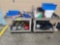 Utility Warehouse Cats (2) with miscellaneous parts and equipment, air hoses, straps, tools, etc.