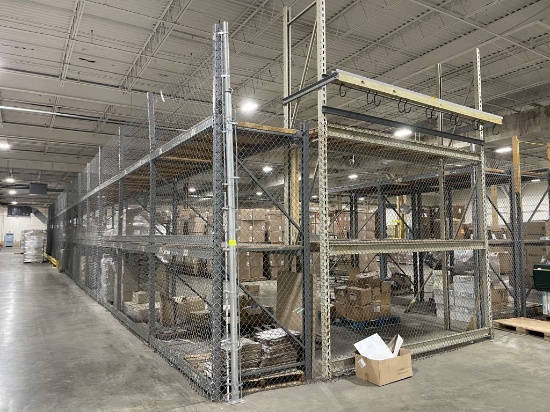 500 Linear Feet Galvanized 7' Tall Chain Link Fence with 2 10' Rolling Gates.