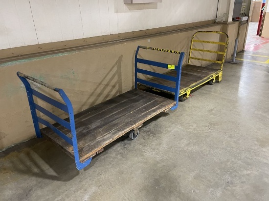 Lot of 2 Warehouse Utility Carts, ~3'x6'