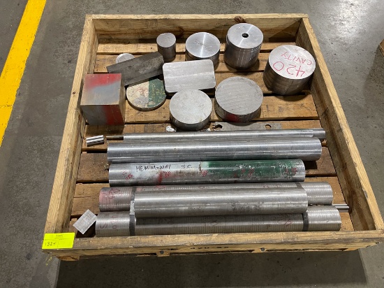 1272 lbs assorted steel