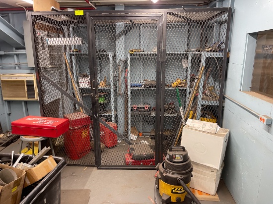 Tool Cage -  7' x 8' x 4' - Contents included