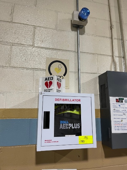 AED Station - Box, siren, light and AED IP55