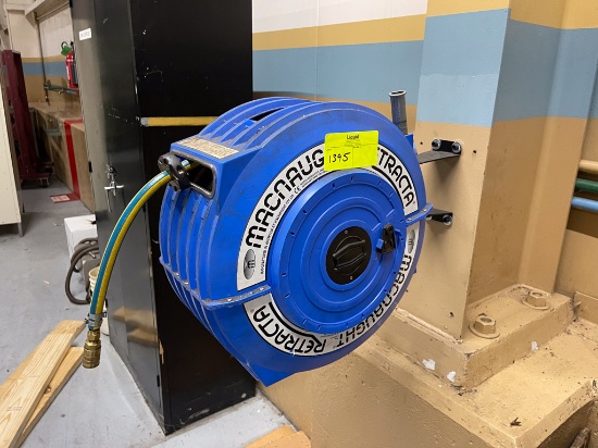 MacNaught Retracta Air Hose and Reel (Lot of 2)