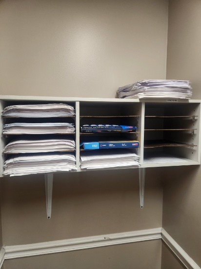 8 pc office set with mini fridge