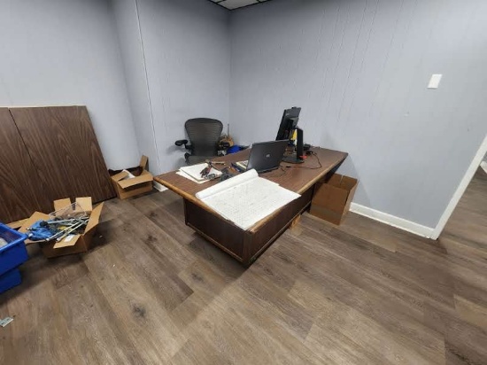 Misc. office furniture with desk and chairs