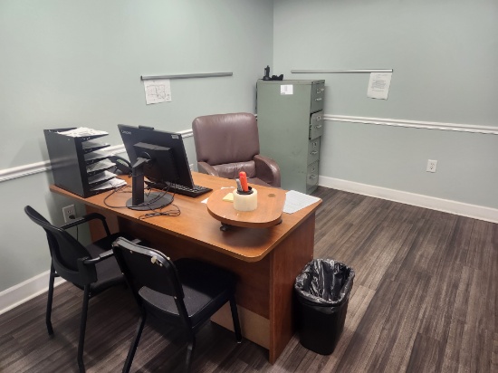 Complete Office - Desk, chairs, filing cabinet, etc.