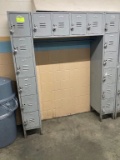 set of 16 holes emplyee lockers