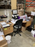 Station Manager desk with Armless chair