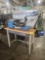 Workstation with Power Strip and Magnifying Glass