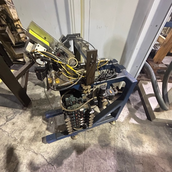 Pneumatic Control System with Pressure Gauges and Valves