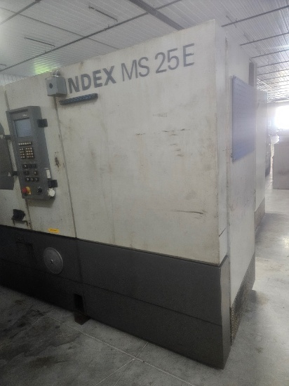 Index MS25E Automatic Screw Machine with Scrap Conveyor & Spindle