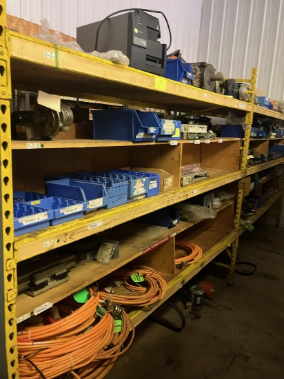 Shelving 16' width, 7' height, 3' deep - contents not included