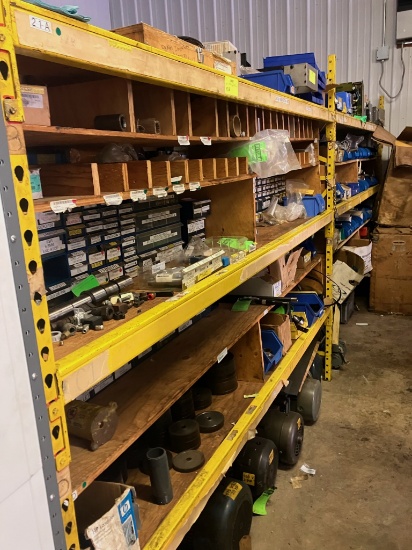 Shelving 16' width, 7' height, 3' deep - contents not included