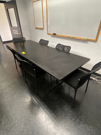 Confrence Table with 8 Chairs (approx. 8')